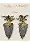 A Pair of European Brass Sconces, 50 cm Tall