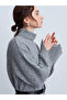 90265 Turtleneck Knitwear Dress-Smoked M. - 4