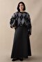 Baklava Pattern Black Knitwear Sweater - 4