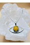 Certified Citrine Natural Stone Eye-Themed Necklace