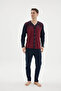 New Season 2026 Men's Stylish Design Buttoned Pajama Set - 6