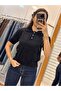 Stone Button Polo Neck Short Sleeve Knitwear - 4