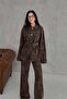 Premium Leopard Denim Jacket-Pants 2-Piece Set - 5