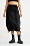 Polyamide Parachute Fabric Blended Tunnel Women's Skirt with Elastic Waist - 2