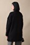 Embossed Striped Pattern Black Knitwear Tunic - 4