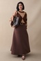 Baklava Pattern Knitwear Brown Tunic - 3