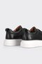 Black 100% leather men's sports shoes - 3