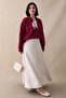 Scarf Knitwear Burgundy Tunic - 5