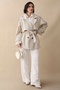 Oversized Cashmere Fabric Unlined Stone Short Coat - 2