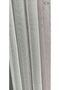 Lead-Colored Honeycomb Mesh Tulle Curtain with Tight Pleats - Off-White - 2