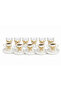 6-Person Butterfly Figured Porcelain Coffee Set, 6 Cups 6 Glasses - 2