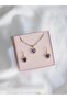 Royal Heart Choker Necklace and Earring Set - Gold Color