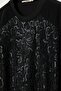 تونيك محبوك مطرز بالحجم الكبير باللون الأسود - 2