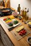 Non-Slip Base Glass Cutting and Presentation Board - Hygienic Chopping Surface - Tempered Glass, 25X35 cm