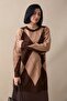 Baklava Pattern Knitwear Brown Tunic - 2