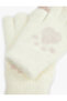 Paw Patterned Plush Gloves - 3