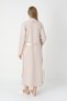 Jacquard Lace Maternity Nightgown and Striped Maternity Dress Set |   Set of 2 with Breastfeeding Feature - 3