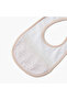 Schiffli Muslin Bib with Button Closure - 3