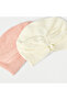 Textured Bow Detail Beanie Cap - Set of 2 - 4