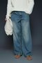 Men's Super Baggy Fit Jean Pants Faded Blue - 3