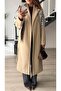 Stone Premium Lined Belted Coat - 5
