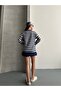 Women's Report Fabric Long Sleeve Crew Neck Side Slit Tunic - 8