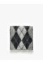 Soft Textured Diamond Patterned Tasseled Long Scarf - 2