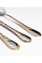 Athens Gold Decorated 6-Person 42-Piece Stainless Steel Cutlery Set with Box - 4