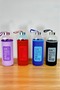1 Lt Healthy Glass Water Bottle, Sports Water Bottle with Case - 2