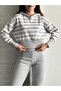 Women's Hooded Striped Sweatshirt Flared Leggings Two-Piece Set - 6