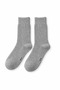 Men's Cotton Casual Socks – Solid Gray, Comfortable Elastic, High Quality