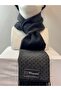 Men's Kaşkol Scarf Polyviscon Smoked Navy Blue - 3