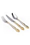 Vienna Gold Decorated 6-Person 42-Piece Stainless Steel Cutlery Set with Box - 3