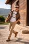 Boys' 3-Piece Linen Shirt Set (Shirt, T-Shirt, Trousers) - 3