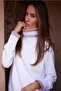 Mock Neck Sweatshirt - White - 2