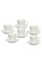 Olimpia Margaret 6-Piece Porcelain Coffee Cup & Saucer Set 100 cc - 2
