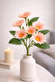 10 زهور زهرة الأقحوان الاصطناعية ذات الأغصان الزخرفية - 44 سم، ذات مظهر طبيعي - 2