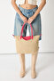 Women's Fuchsia Medium Size Straw Hand and Shoulder Bag with Strap