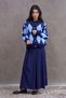 Baby Blue Knitwear Cardigan with Baklava Pattern - 5