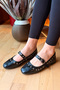 Studded Belted Casual Stylish Ballerina Shoes - 3