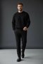 Interview Ely Elastic Waist Lace-Up Jogger Polyviscon Black Trousers - 2