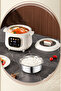 Mini Electric Rice Cooker Digital Display Multi-Function Non-stick Noodles Steaming Cooking Pot-1.5L - 4