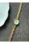 Retro Minimal Metal Cord Vintage Women's Wristwatch Inside Water Green - 9