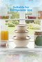 Set of 8 Round Bowls Beige |   1L, 1.5L, 2.3L, 3.3L |   Multi-Purpose Kitchen Storage Container with Lid - 3