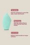Professional Makeup Sponge Non-Latex 3 Cut Mint - 4