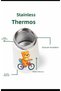Patterned Teddy Bear Thermos 280ml Baby Food Storage Thermos Stainless Steel Thermos - 4