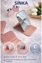 Makeup Mirror Portable with Leather Case Mini Pocket Foldable Makeup Mirror