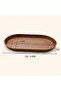 Wood-Look Oval Stylish Serving Canoe Plate-Breakfast And Decorative Serving Plate 24 CM - 2