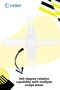 White Window Safety Lock Children's Burglar Lock Pullable PVC 4 Pieces - 5