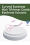 Curved Facial Care Scissors for Precision Cutting